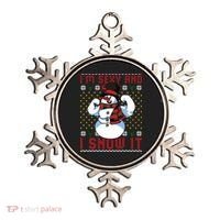 Christmas Snowman Im Sexy And I Snow It Mom Dad Ornament thumb 0