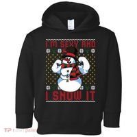 Christmas Snowman Im Sexy And I Snow It Mom Dad Toddler Hoodie thumb 0