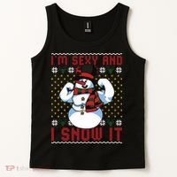 Christmas Snowman Im Sexy And I Snow It Mom Dad Tank Top thumb 2
