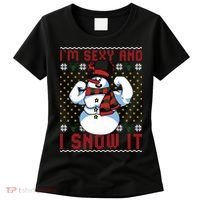 Christmas Snowman Im Sexy And I Snow It Mom Dad Women's T-Shirt thumb 0