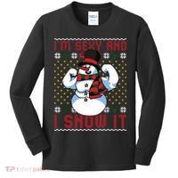 Christmas Snowman Im Sexy And I Snow It Mom Dad Kids Long Sleeve Shirt thumb 0