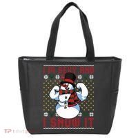 Christmas Snowman Im Sexy And I Snow It Mom Dad Tote Bag thumb 0