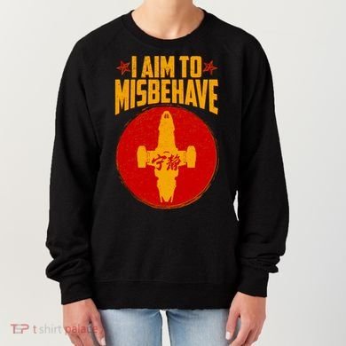 Cool Scifi I Aim To Misbehave Women's Sweatshirt