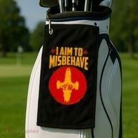 Cool Scifi I Aim To Misbehave Golf Towel thumb 2