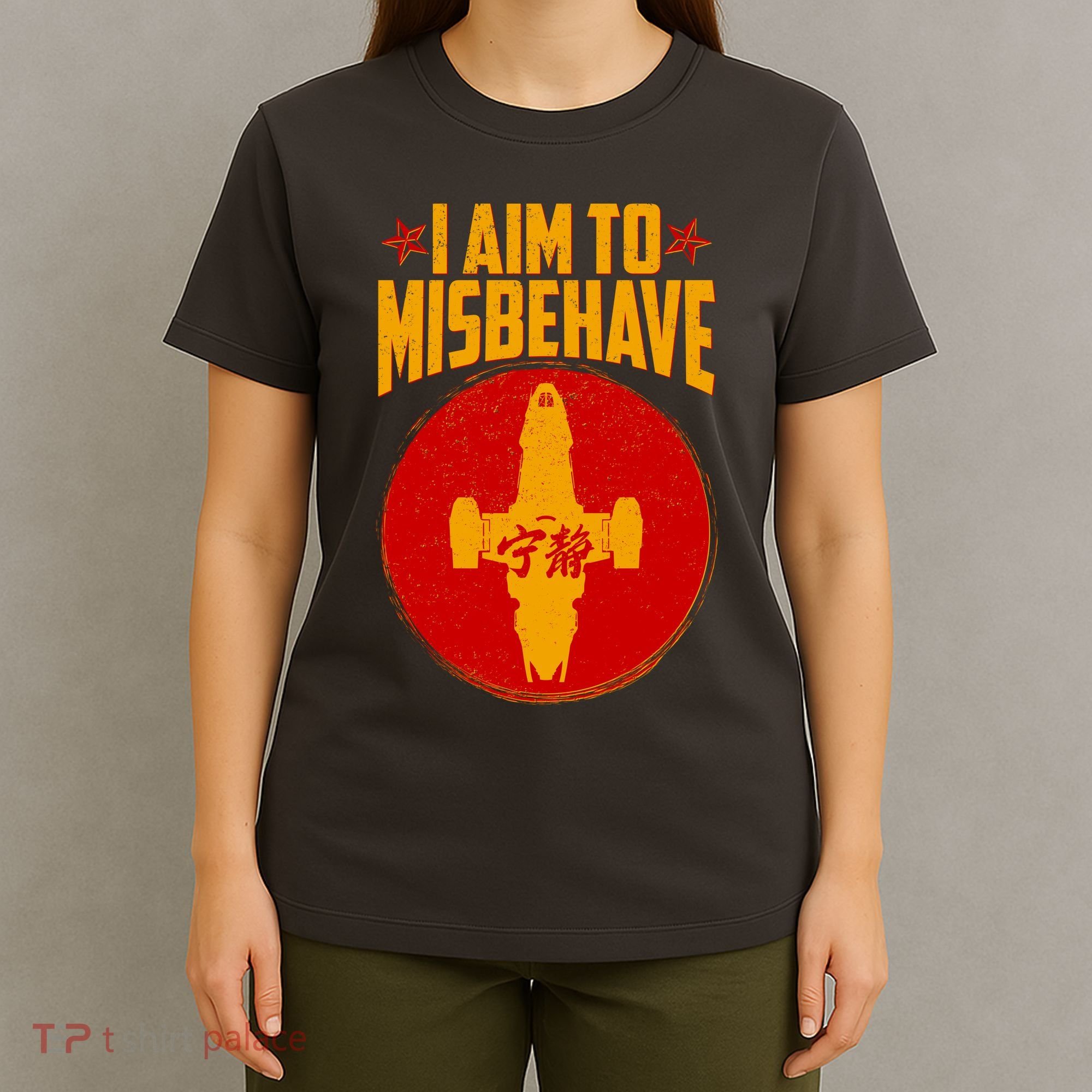 Cool Scifi I Aim To Misbehave T-Shirt