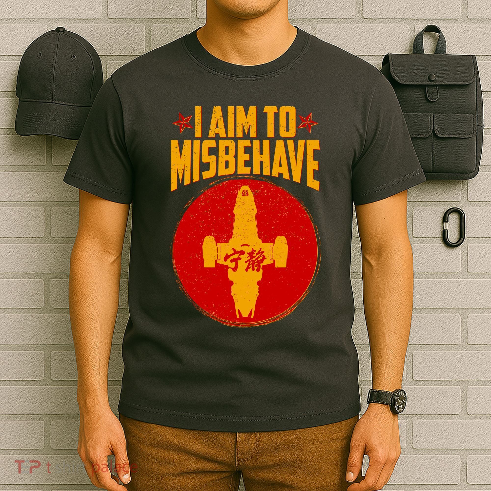 Cool Scifi I Aim To Misbehave T-Shirt