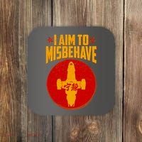 Cool Scifi I Aim To Misbehave Coaster thumb 0