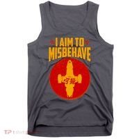 Cool Scifi I Aim To Misbehave Tank Top thumb 0