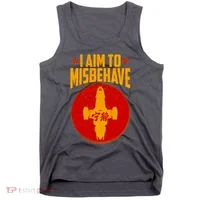 Cool Scifi I Aim To Misbehave Tank Top thumb 0