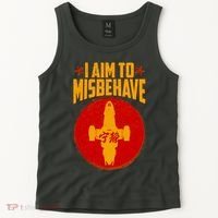Cool Scifi I Aim To Misbehave Tank Top thumb 2