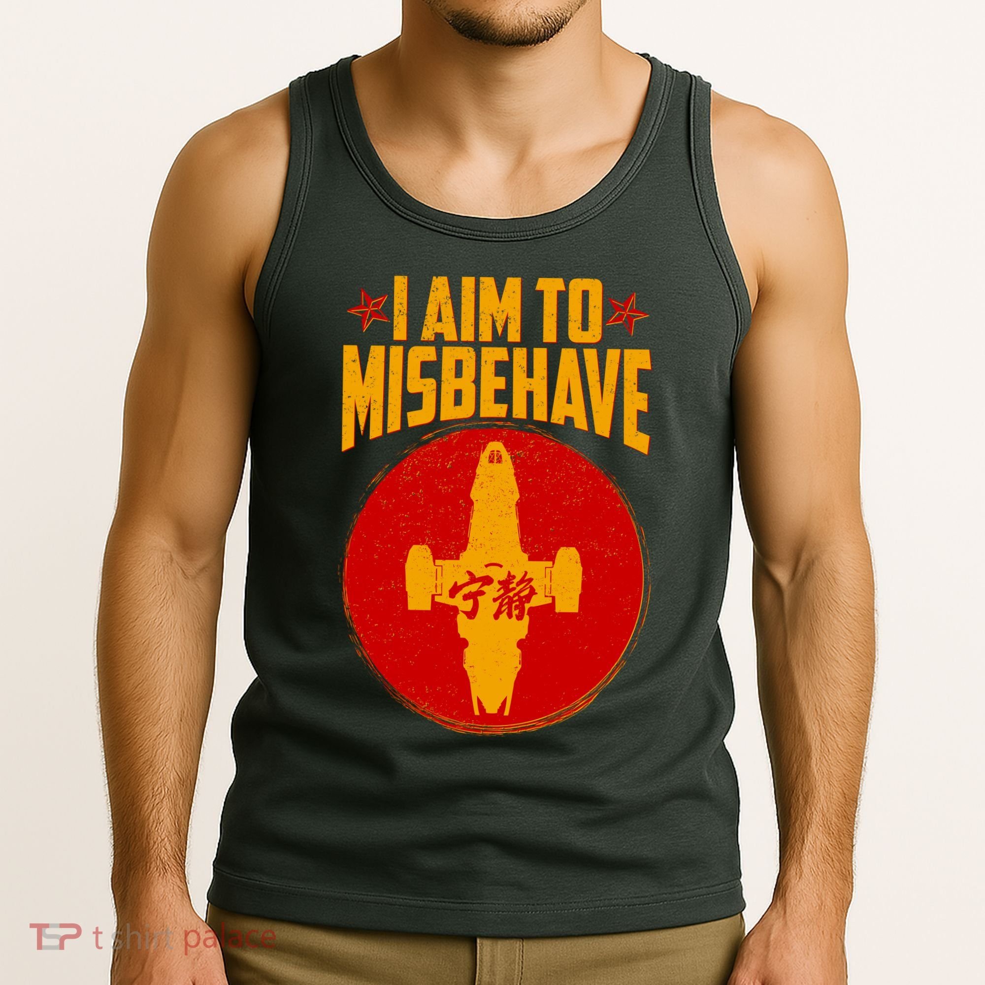 Cool Scifi I Aim To Misbehave Tank Top