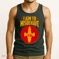 Cool Scifi I Aim To Misbehave Tank Top thumb 3