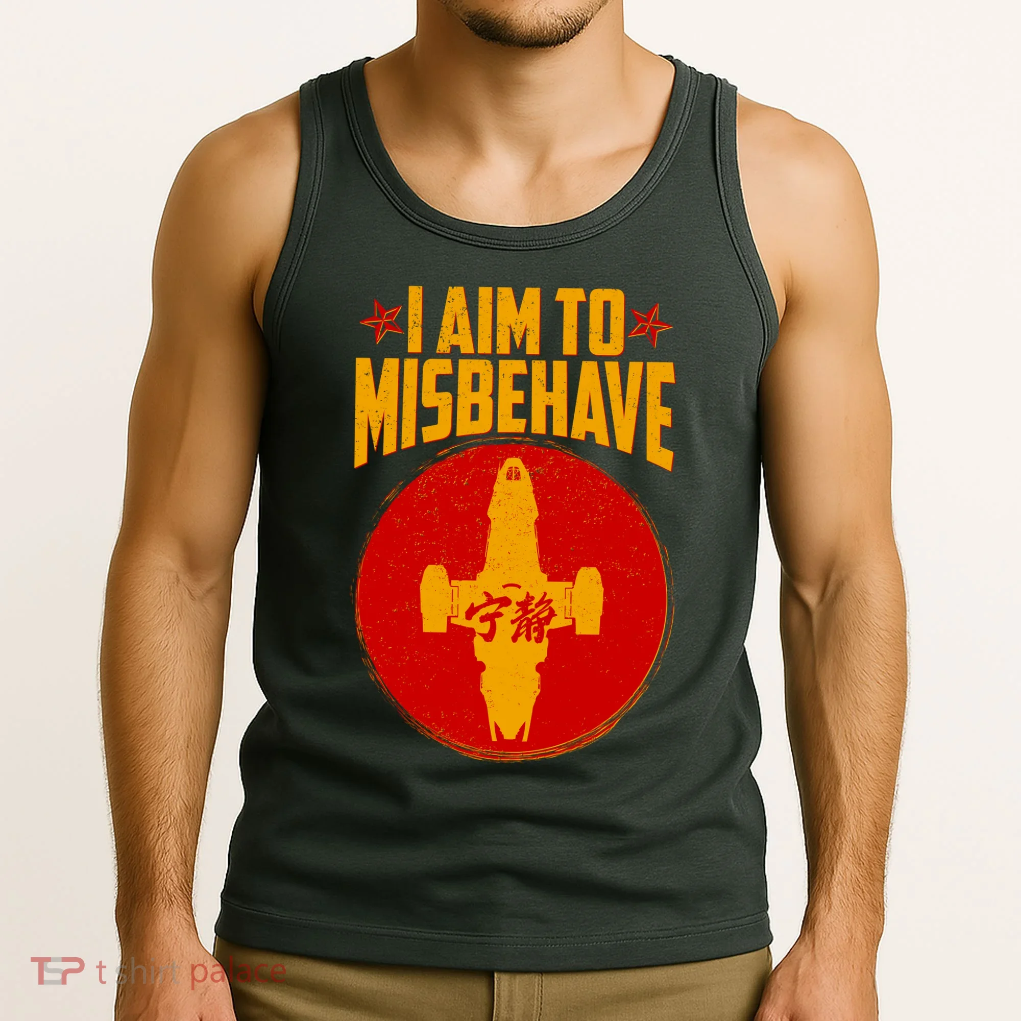 Cool Scifi I Aim To Misbehave Tank Top
