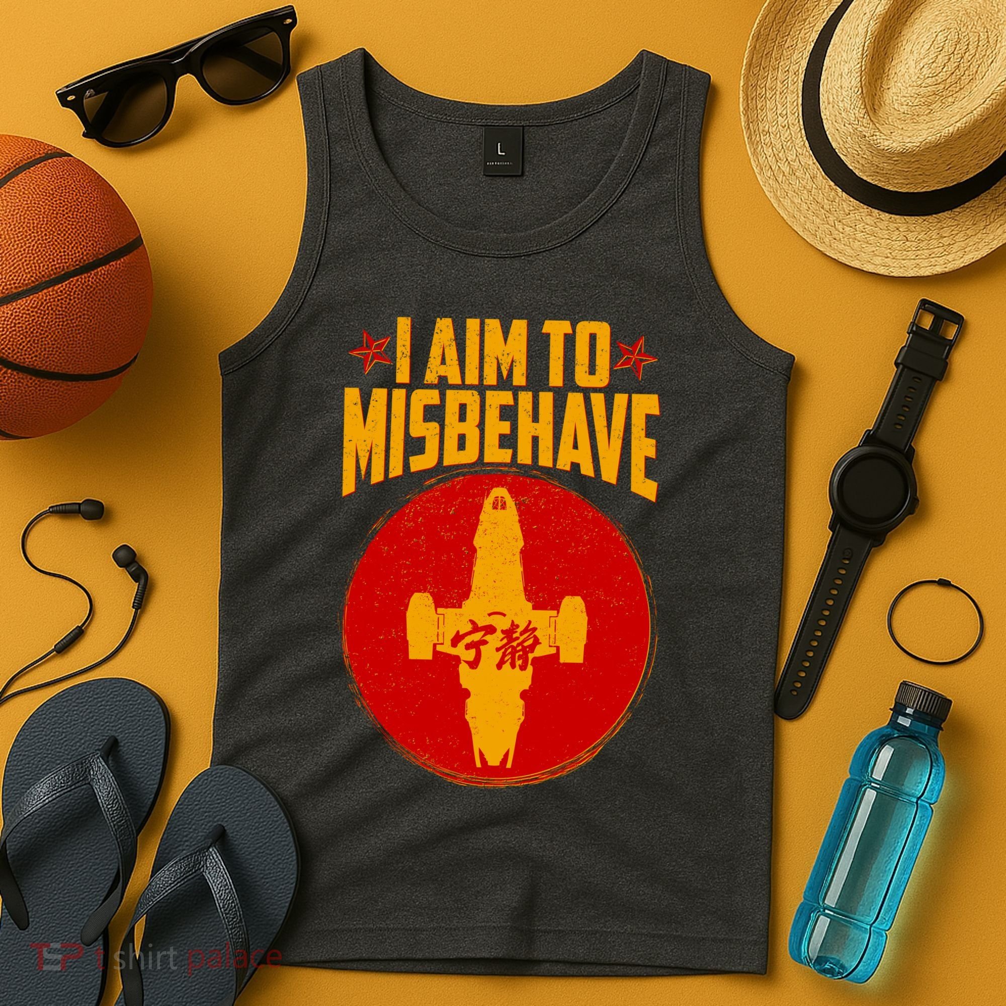 Cool Scifi I Aim To Misbehave Tank Top