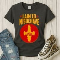 Cool Scifi I Aim To Misbehave Women's T-Shirt thumb 3