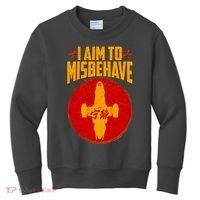 Cool Scifi I Aim To Misbehave Kids Sweatshirt thumb 0