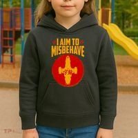 Cool Scifi I Aim To Misbehave Kids Hoodie thumb 3
