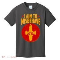 Cool Scifi I Aim To Misbehave Kids T-Shirt thumb 0