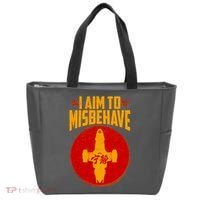 Cool Scifi I Aim To Misbehave Tote Bag thumb 0