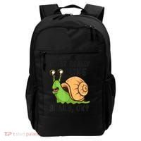 Cute Snail I Just Really Like Snails Ok Funny Snail Backpack thumb 0