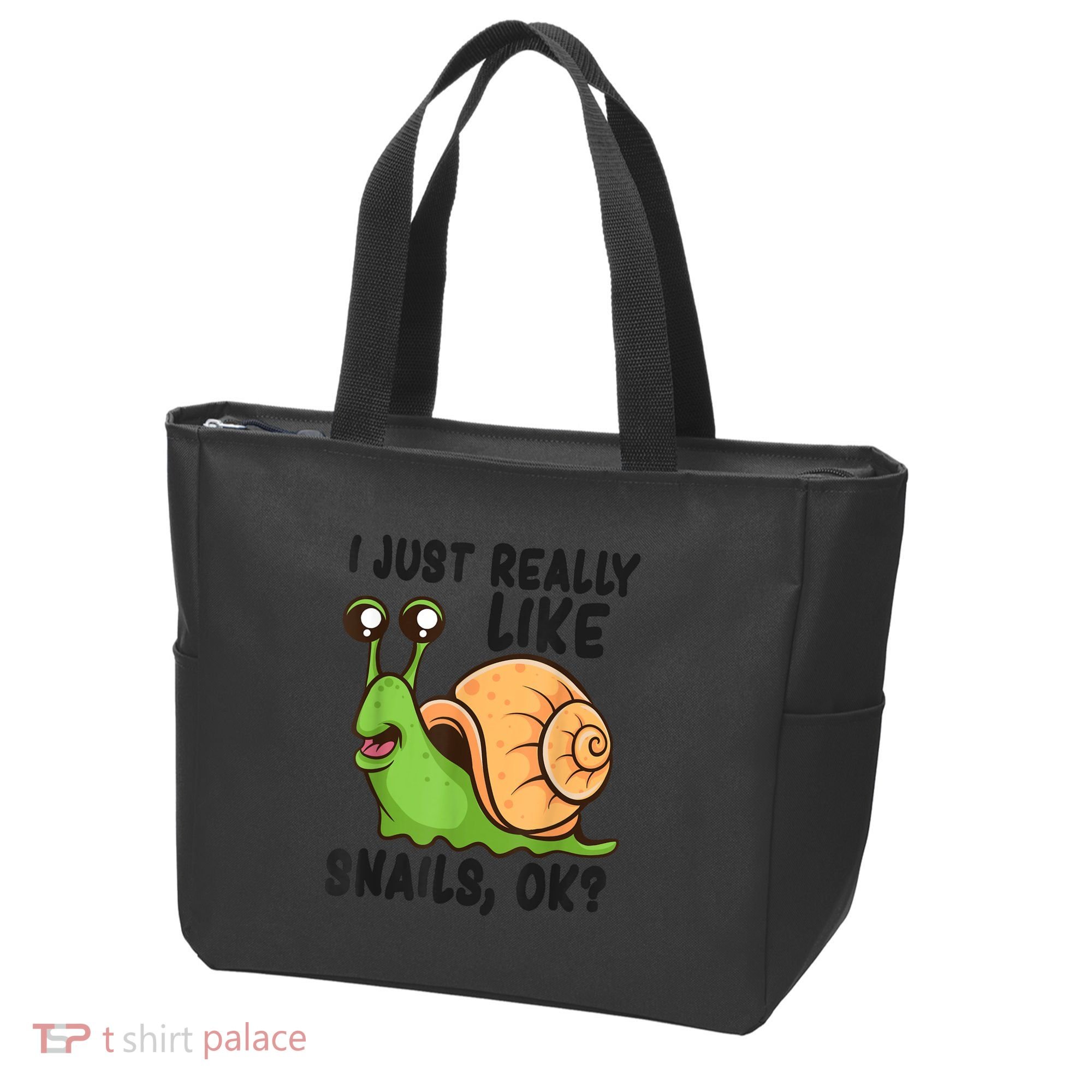 Cute Snail I Just Really Like Snails Ok Funny Snail Tote Bag