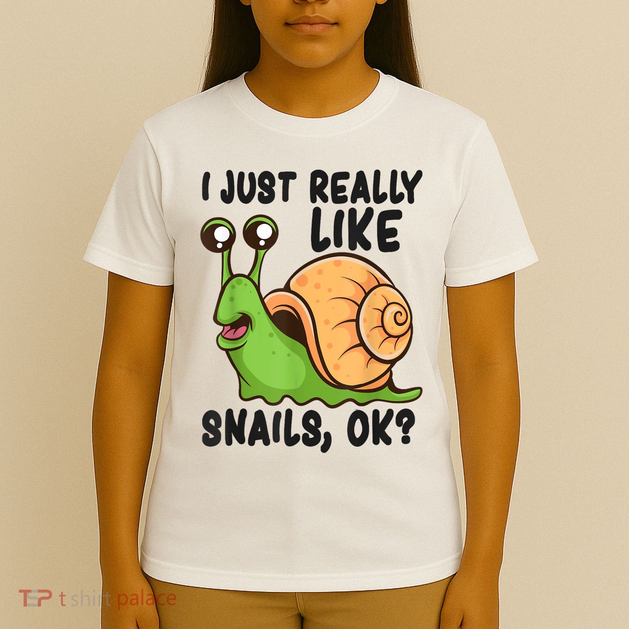 Cute Snail I Just Really Like Snails Ok Funny Snail T-Shirt