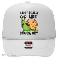 Cute Snail I Just Really Like Snails Ok Funny Snail Hat thumb 0