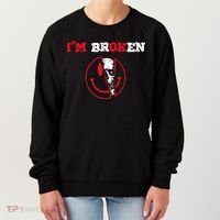 Confused Skull I'm Broken Invisible Illness I'm OK Broken Women's Sweatshirt thumb 0