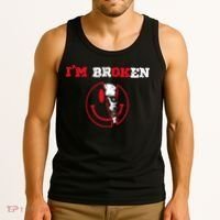 Confused Skull I'm Broken Invisible Illness I'm OK Broken Tank Top thumb 3