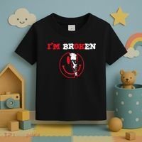 Confused Skull I'm Broken Invisible Illness I'm OK Broken Toddler T-Shirt thumb 3