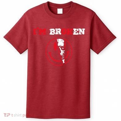 Confused Skull I'm Broken Invisible Illness I'm OK Broken T-Shirt