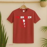 Confused Skull I'm Broken Invisible Illness I'm OK Broken T-Shirt thumb 2