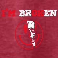 Confused Skull I'm Broken Invisible Illness I'm OK Broken Women's T-Shirt thumb 6