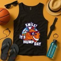 Camel Smile! ItS Hump Day Funny Hump Day Camel Sunglass Tank Top thumb 4