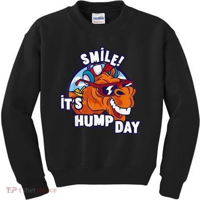 Camel Smile! ItS Hump Day Funny Hump Day Camel Sunglass Kids Sweatshirt