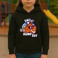 Camel Smile! ItS Hump Day Funny Hump Day Camel Sunglass Kids Hoodie thumb 3