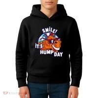 Camel Smile! ItS Hump Day Funny Hump Day Camel Sunglass Kids Hoodie thumb 4