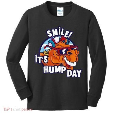 Camel Smile! ItS Hump Day Funny Hump Day Camel Sunglass Kids Long Sleeve Shirt