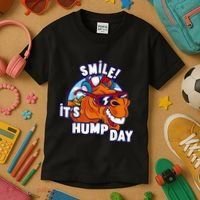 Camel Smile! ItS Hump Day Funny Hump Day Camel Sunglass Kids T-Shirt thumb 3