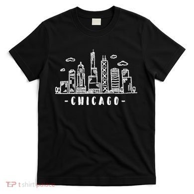 Chicago Skyline Illinois Vintage T-Shirt