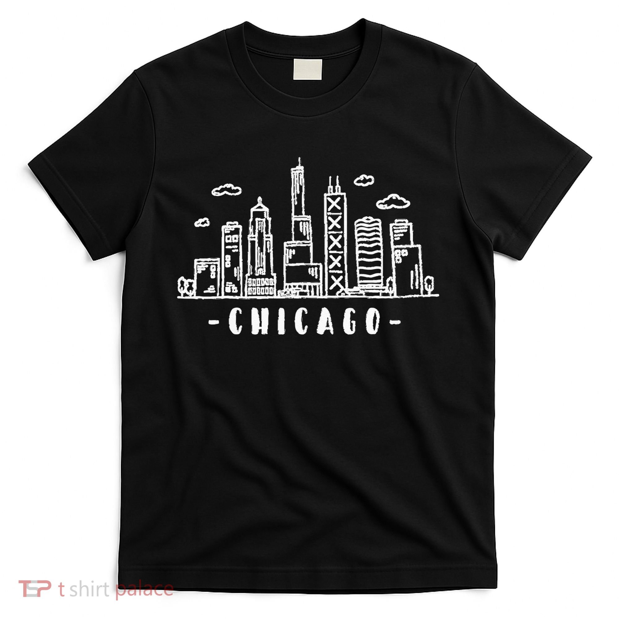 Chicago Skyline Illinois Vintage T-Shirt