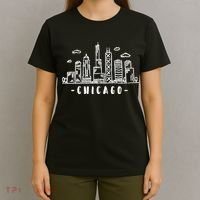 Chicago Skyline Illinois Vintage T-Shirt thumb 4