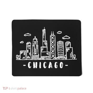 Chicago Skyline Illinois Vintage Mousepad