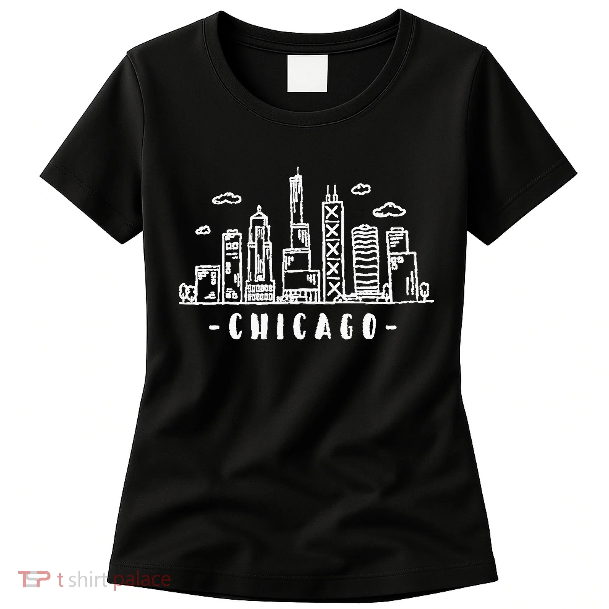 Chicago Skyline Illinois Vintage Women's T-Shirt