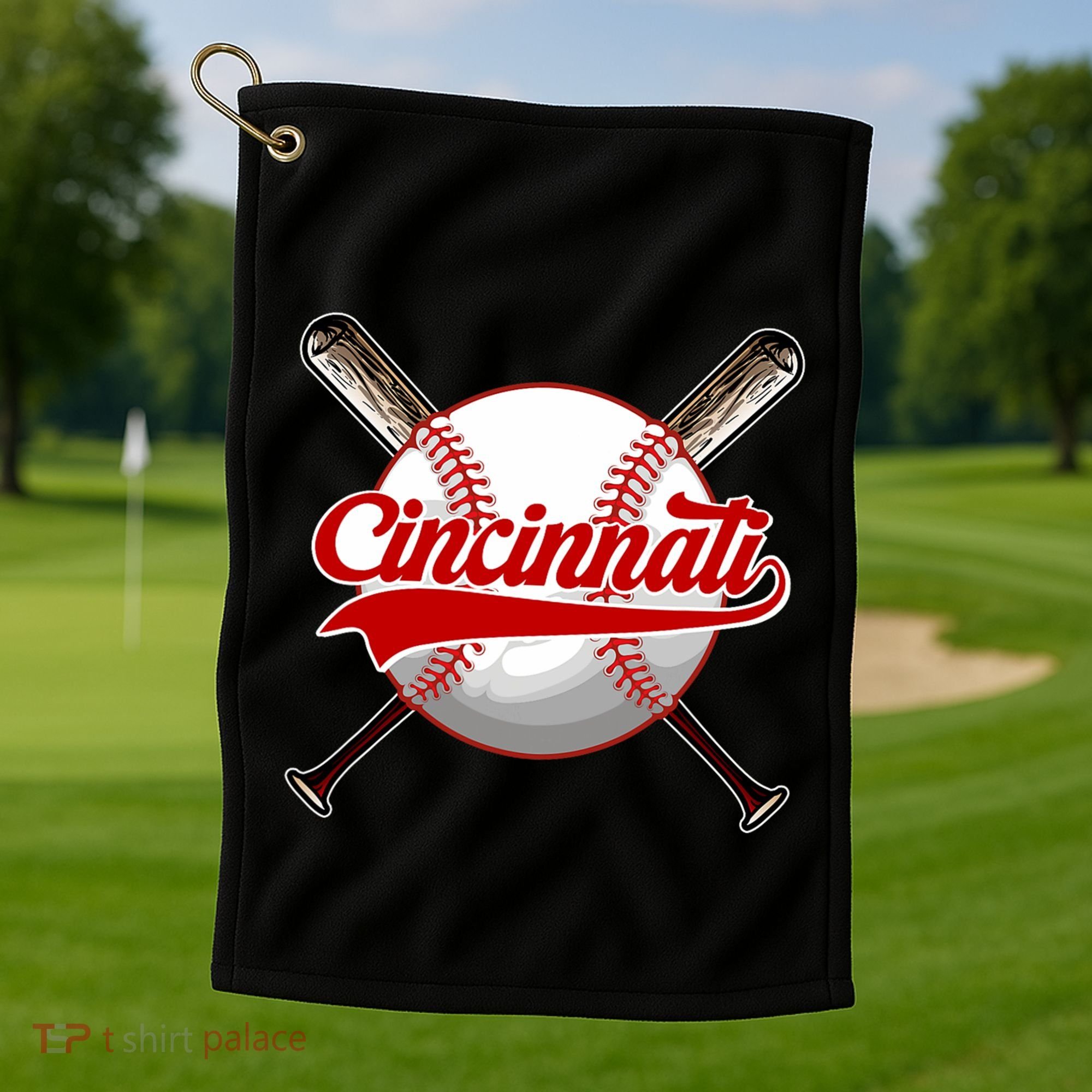 Cincinnati Souvenir I Love Cincinnati Golf Towel