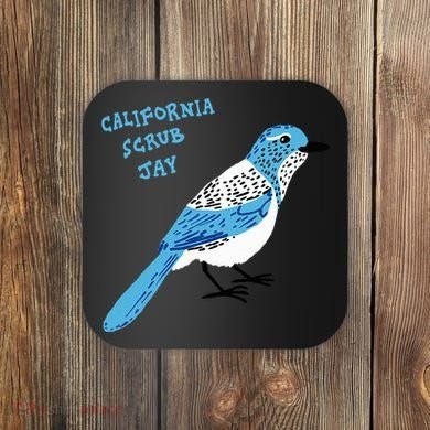 California Scrub Jay Coaster