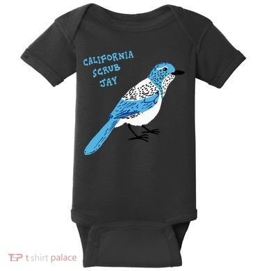 California Scrub Jay Baby Bodysuit