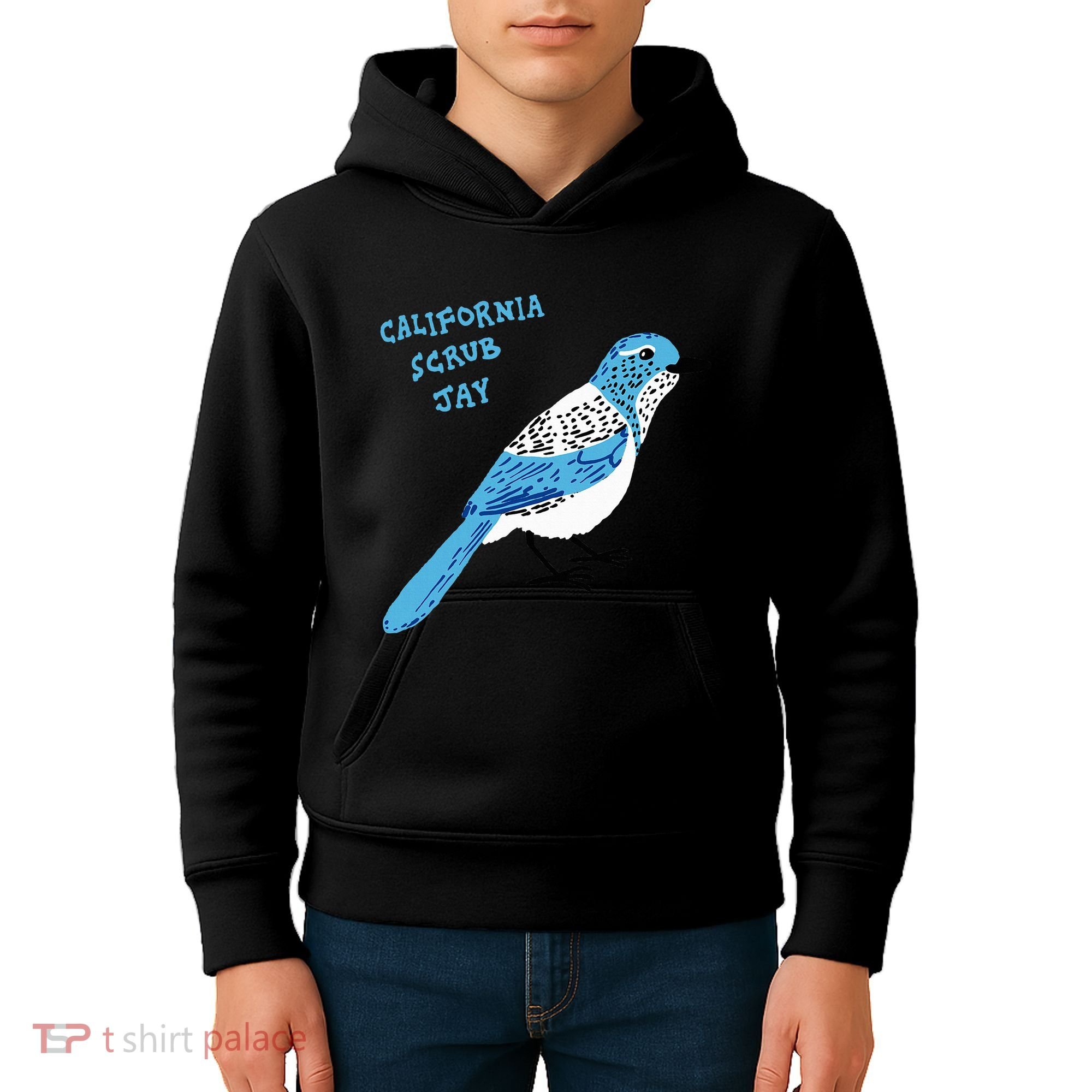 California Scrub Jay Kids Hoodie