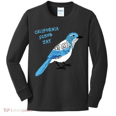 California Scrub Jay Kids Long Sleeve Shirt