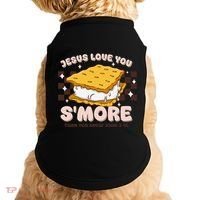 Camping Smore Jesus Loves You John Bible Verse Christian Doggie Tank thumb 0